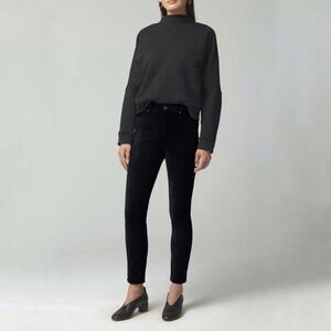 Citizens of Humanity Olivia Long High Rise Slim Black Jeans Size 24